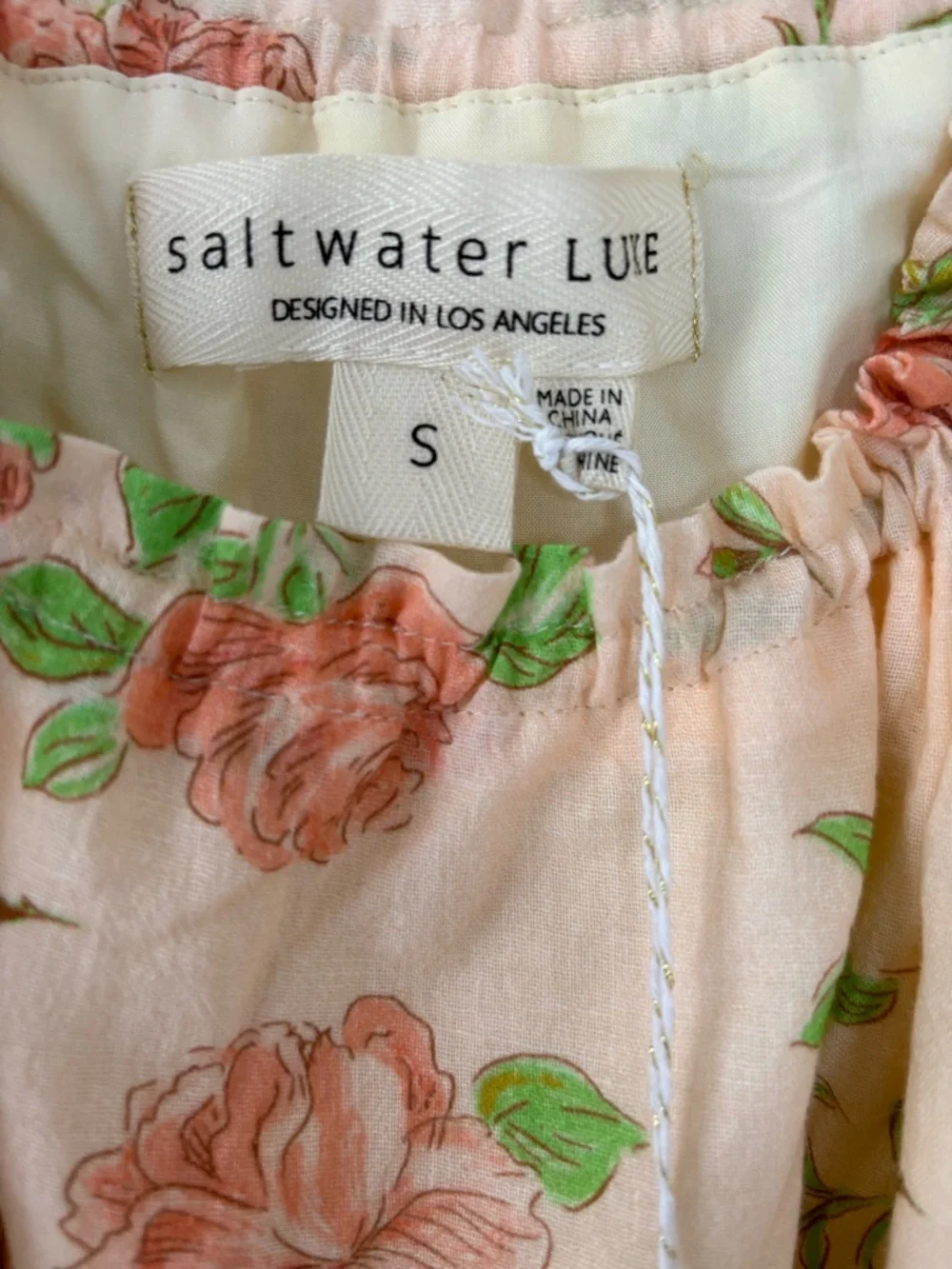 Saltwater Luxe Navie Maxi Dress NWT Size Small Lined At mid thigh - Picture 8 of 8